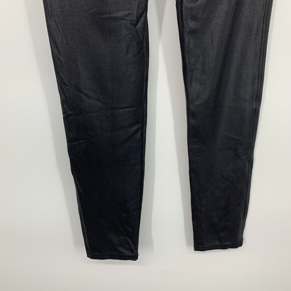 Time and Tru Leggings Black Pull On Faux Leather - Picture 8 of 11